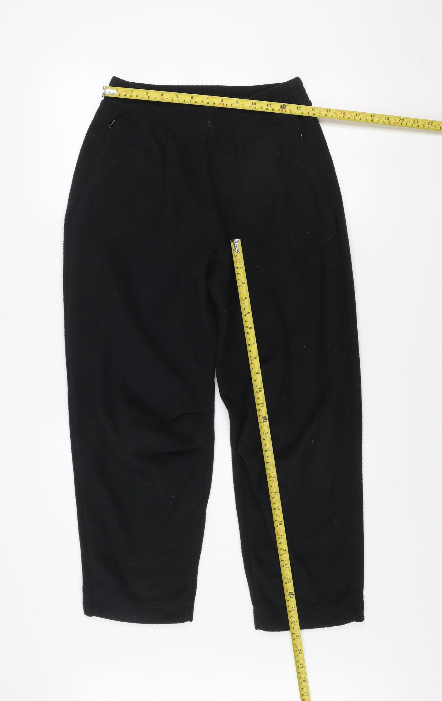 Cape Cove Men's Black Fleece Sweatpants M Activewear Trousers