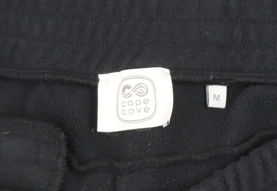 Cape Cove Men's Black Fleece Sweatpants M Activewear Trousers