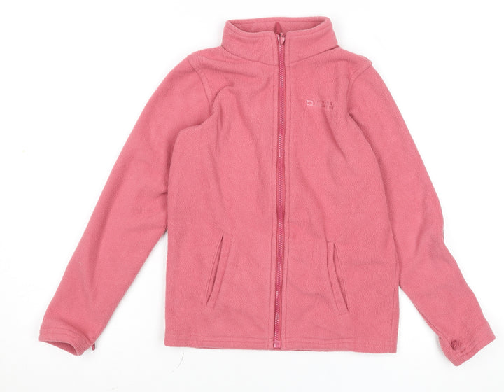 Mountain Warehouse Girls Pink Fleece Full Zip Jacket 9-10 Years