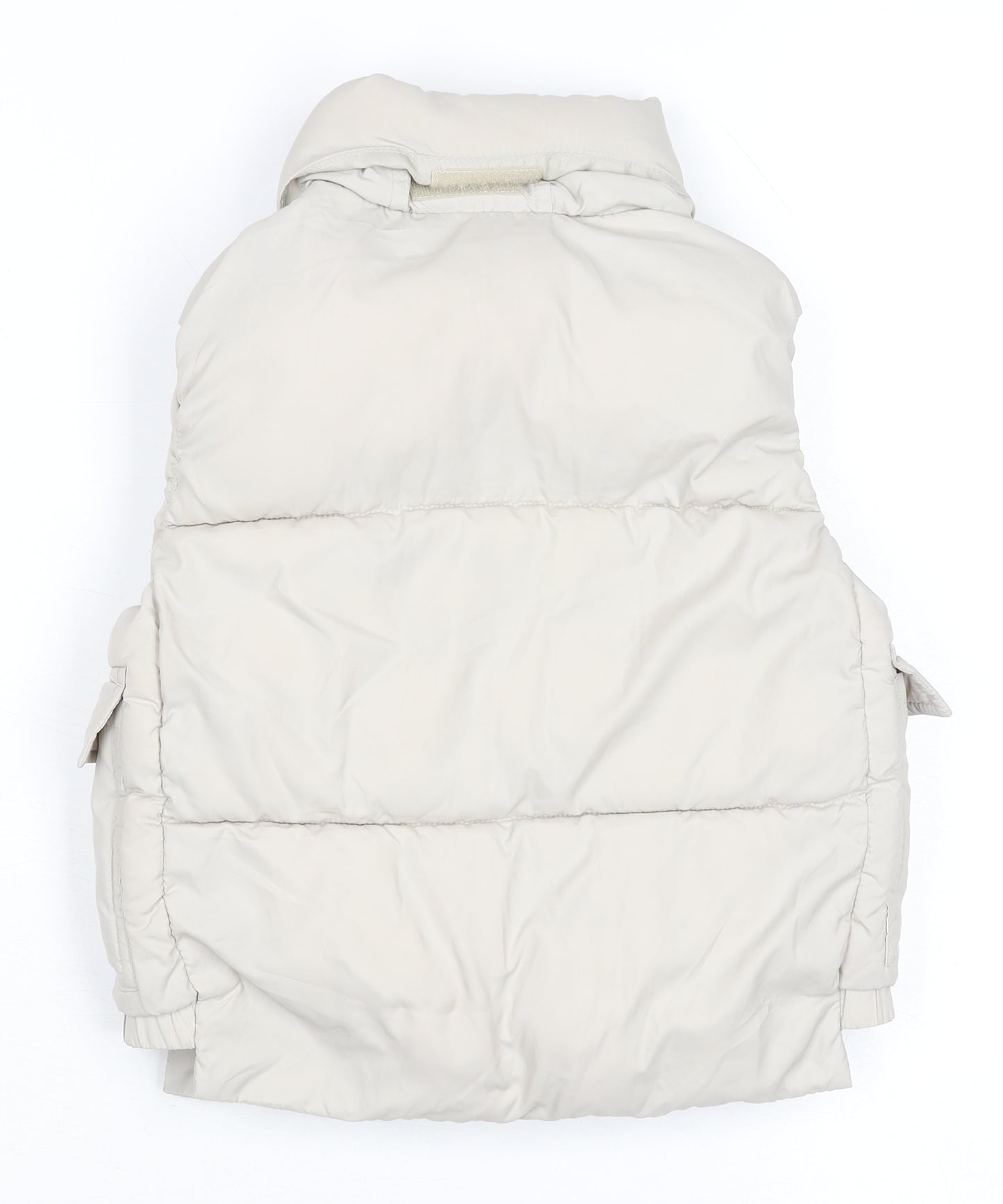 Zara Girls Beige Puffer Jacket 2-3 Years Sleeveless Quilted Gilet