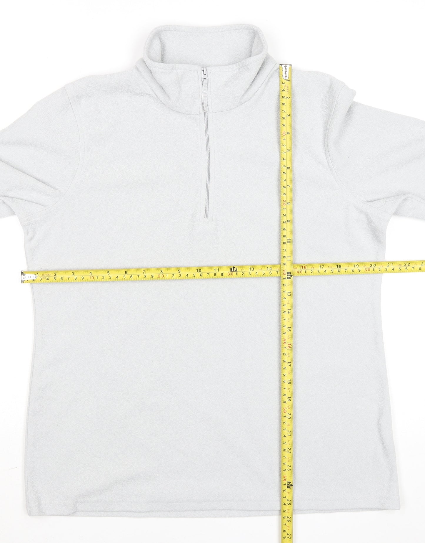 Mountain Warehouse Men's Grey Fleece 1/4 Zip Pullover Sweatshirt L