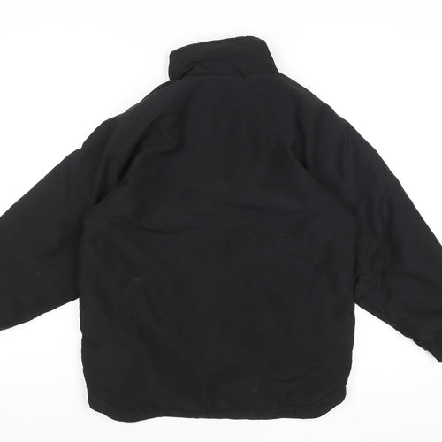 PB Sport Boys Black 9-10 Years Pullover Fleece Sweatshirt 1/4 Zip