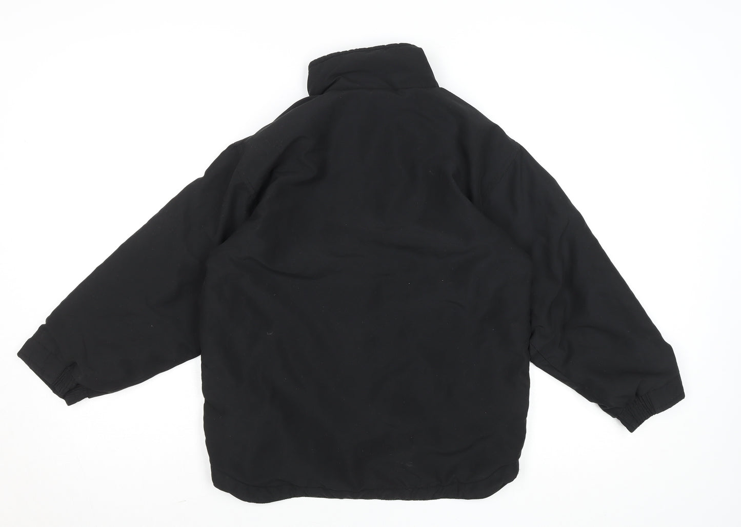 PB Sport Boys Black 9-10 Years Pullover Fleece Sweatshirt 1/4 Zip