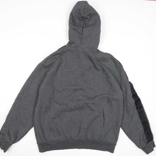 H&M Men’s Grey Loose Fit Pullover Hoodie Size M