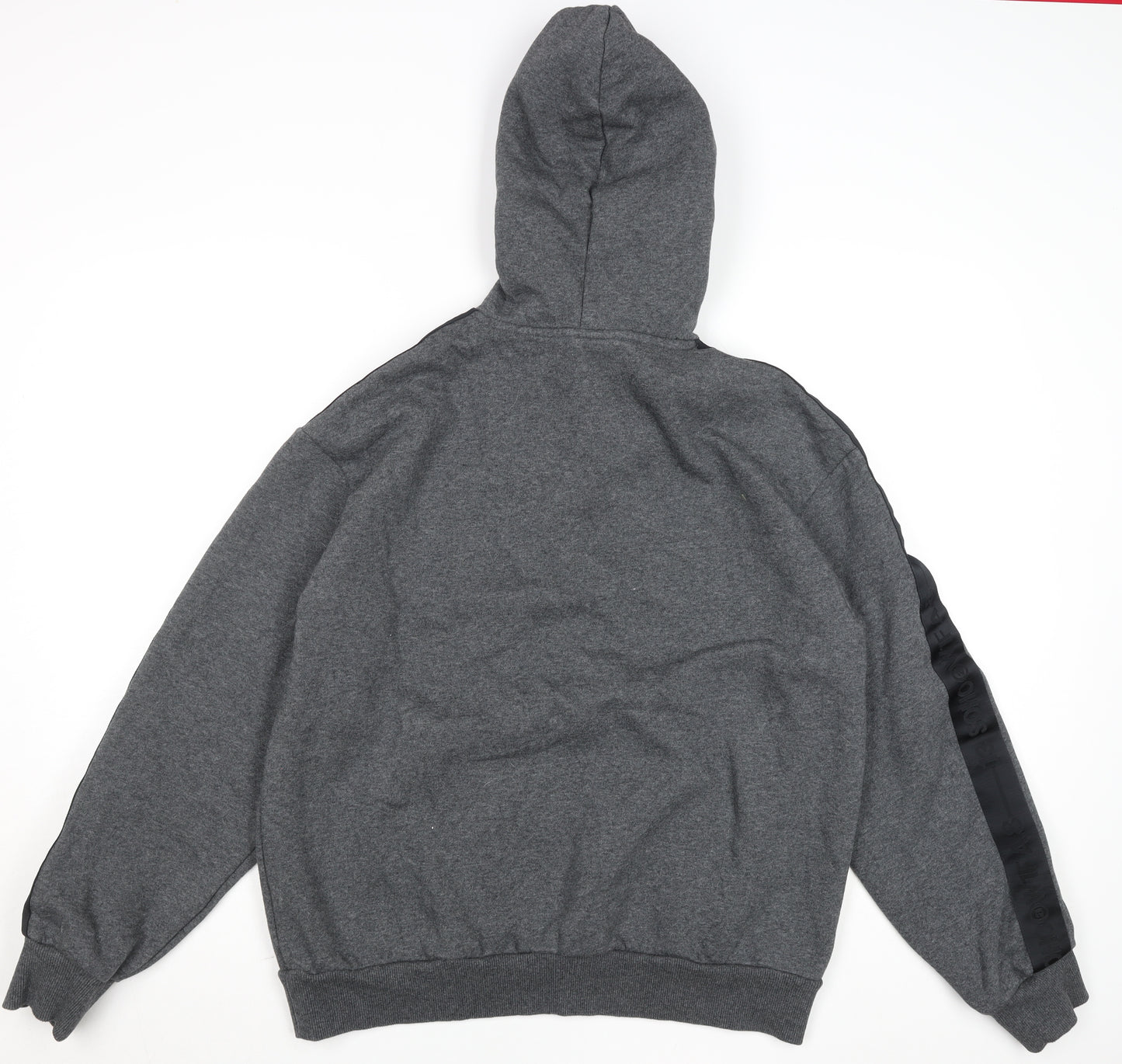 H&M Men’s Grey Loose Fit Pullover Hoodie Size M