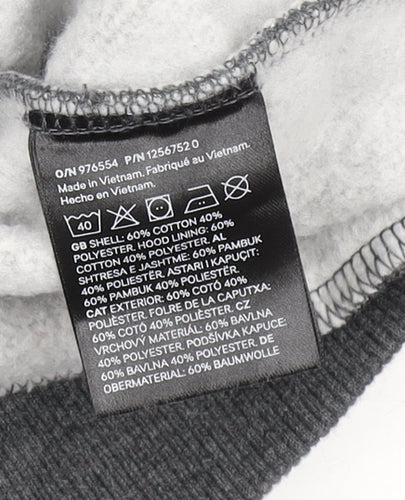 H&M Men’s Grey Loose Fit Pullover Hoodie Size M