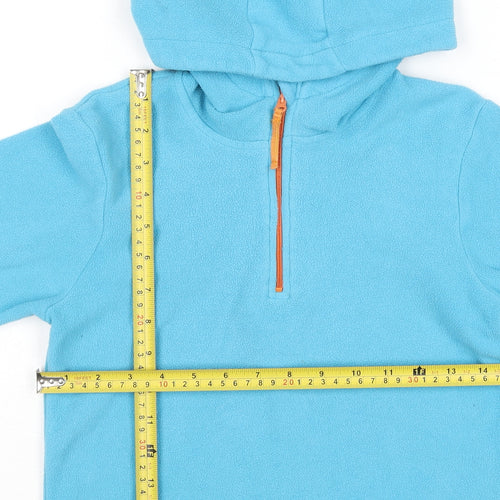 Mountain Warehouse Girls Blue Fleece Pullover Hoodie 11-12 Years