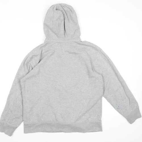 GAP Kids Boys Grey Full Zip Hooded Fleece Jacket Size 13 Years