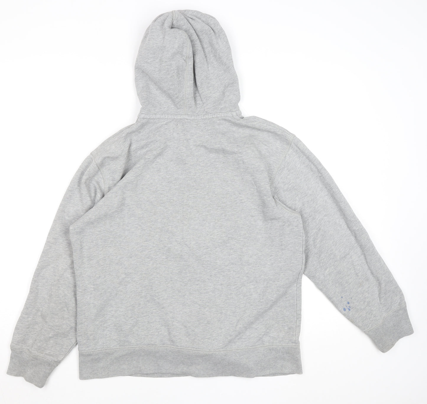 GAP Kids Boys Grey Full Zip Hooded Fleece Jacket Size 13 Years