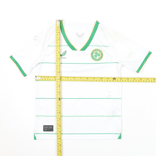 Castore Boys White 4-5Y Ireland Football Shorts Set