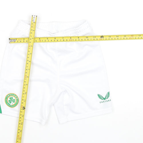 Castore Boys White 4-5Y Ireland Football Shorts Set