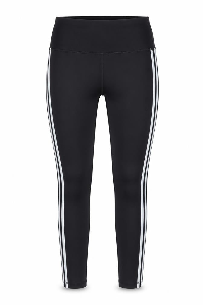 Gaiam Womens Black Ankle Leggings S Side Stripe Yoga Activewear