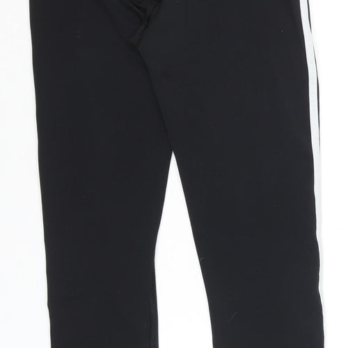 Gaiam Womens Black Ankle Leggings S Side Stripe Yoga Activewear
