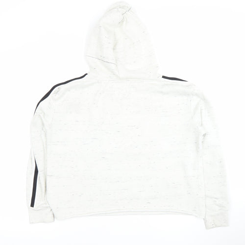 Hollis Women White Pullover Hoodie LOVE Graphic Size M