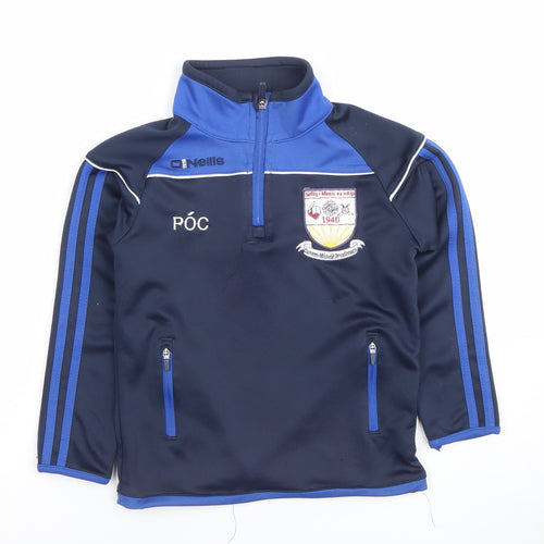 O’Neills Boys Navy Blue 1/2 Zip Sweatshirt Age 5-6 Sportswear
