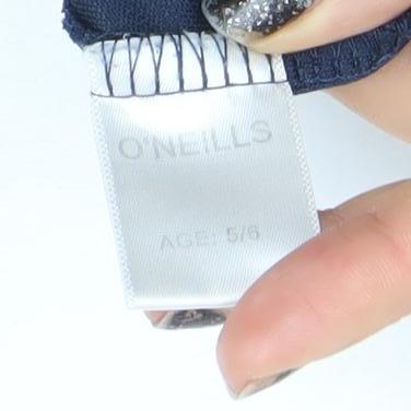 O’Neills Boys Navy Blue 1/2 Zip Sweatshirt Age 5-6 Sportswear