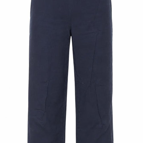 Carolyn Donnelly The Edit Women's Blue Viscose Straight Trousers UK 16