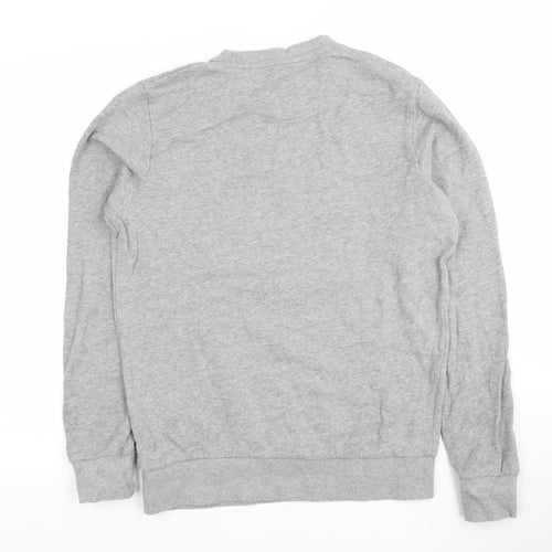 Jack & Jones Men's Grey Christmas Reindeer Graphic Sweatshirt S
