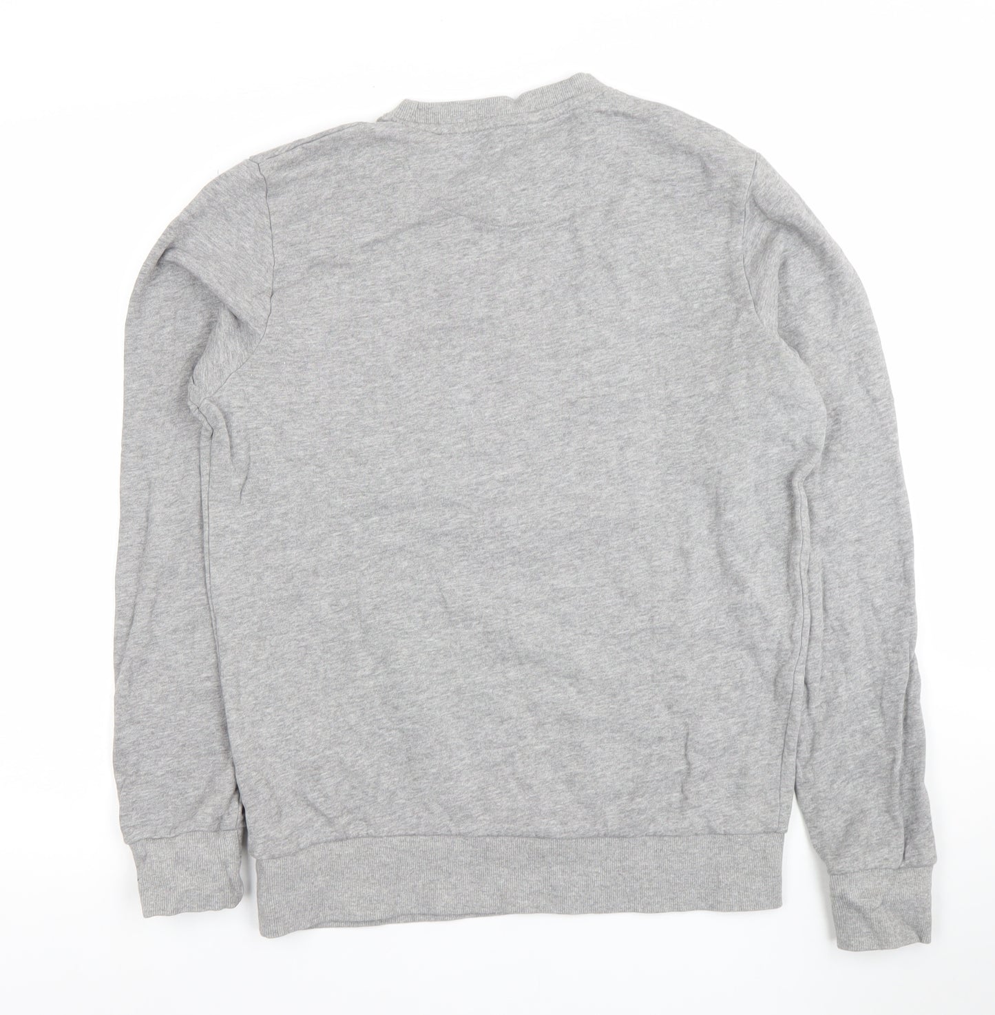 Jack & Jones Men's Grey Christmas Reindeer Graphic Sweatshirt S