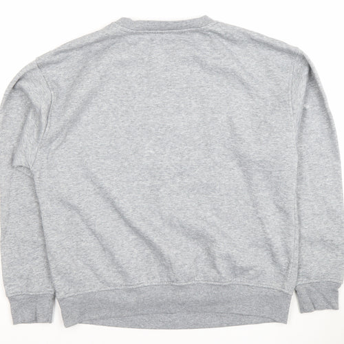 Dunnes Women’s Grey Graphic Crew Neck Pullover Sweatshirt Size S