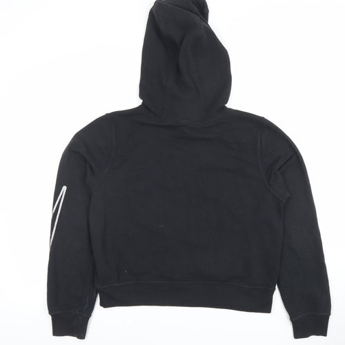 Nike Womens Black Small Pullover Hoodie with Reflective Logo