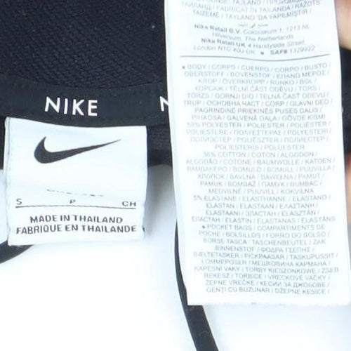 Nike Womens Black Small Pullover Hoodie with Reflective Logo