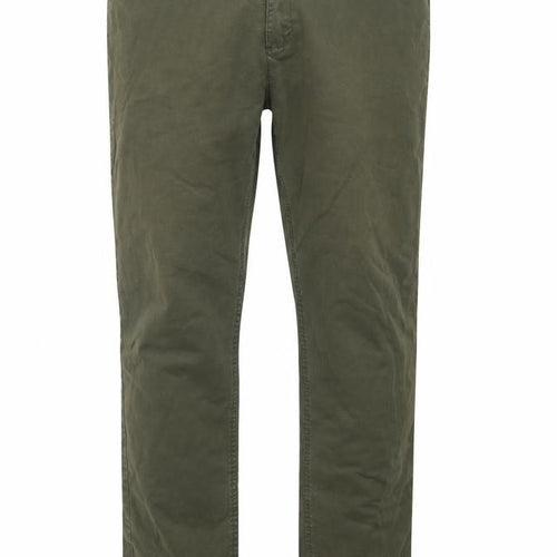 Max Men's Green Slim Fit 5-Pocket Chino Trousers Size 40