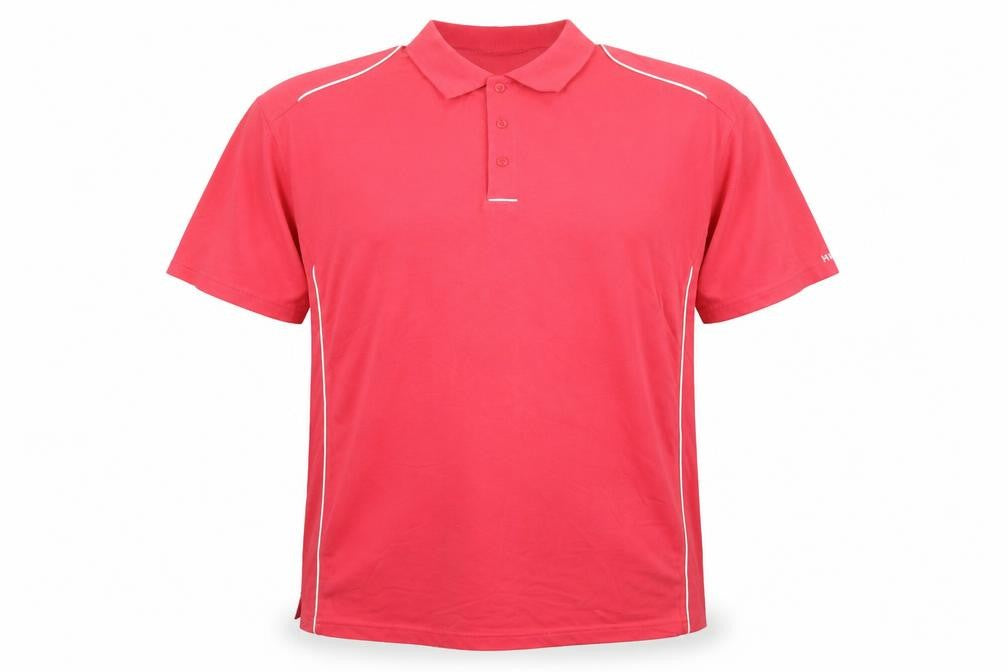 HiPPO Men's Red 2XL Short Sleeve Cotton Polo Shirt