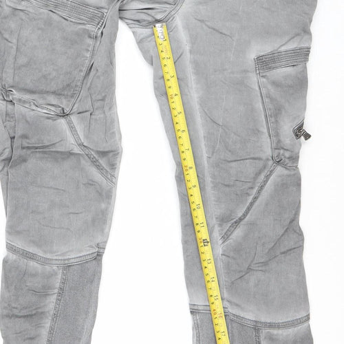 Sassy Womens Grey Size 12 Tapered Jeans Mid Rise Stretch Denim