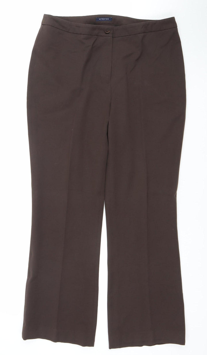 Jones New York Women’s Brown Stretch Dress Pants Size 12 Regular