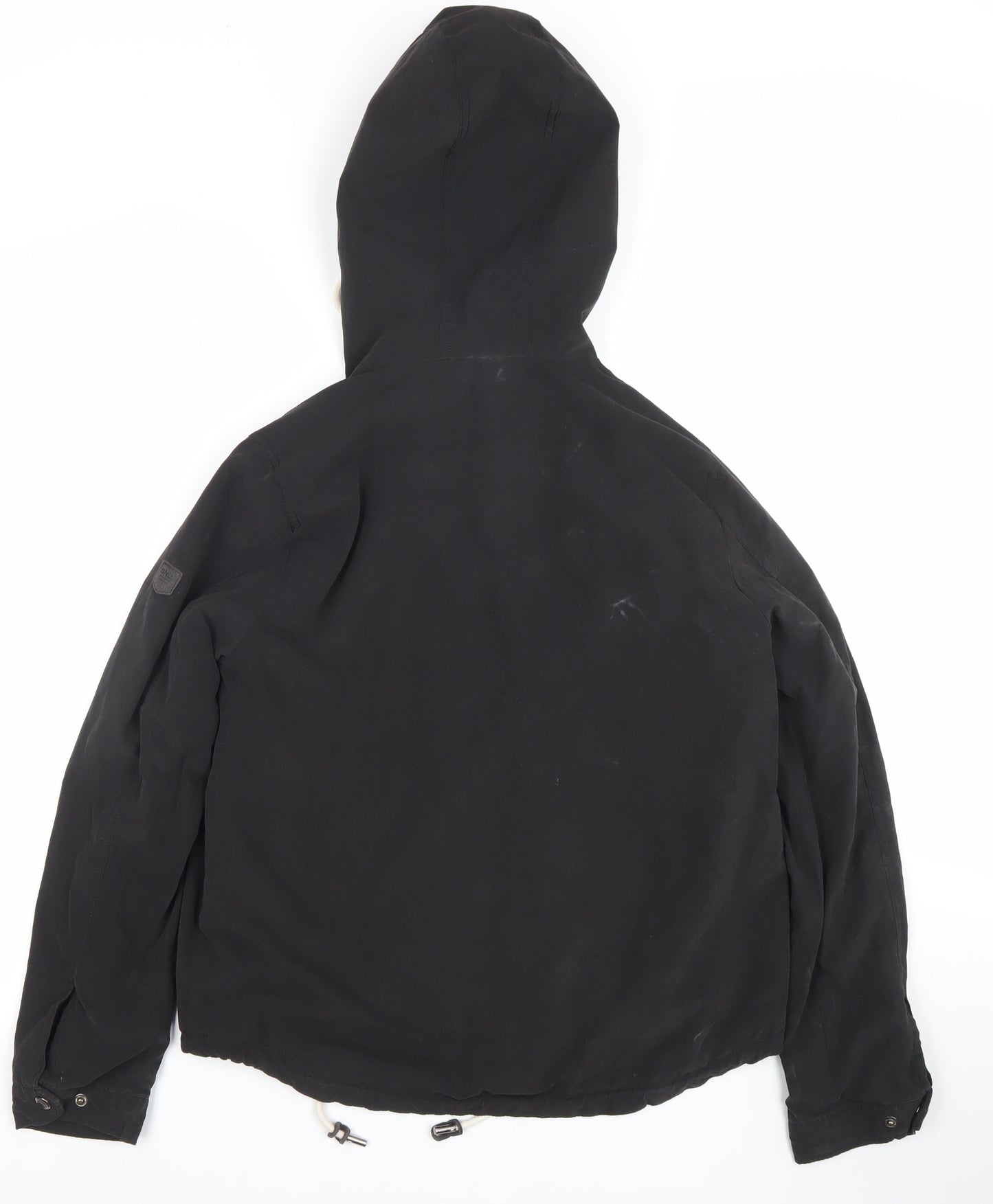 ONLY Womens Black Hooded Parka Jacket Size L