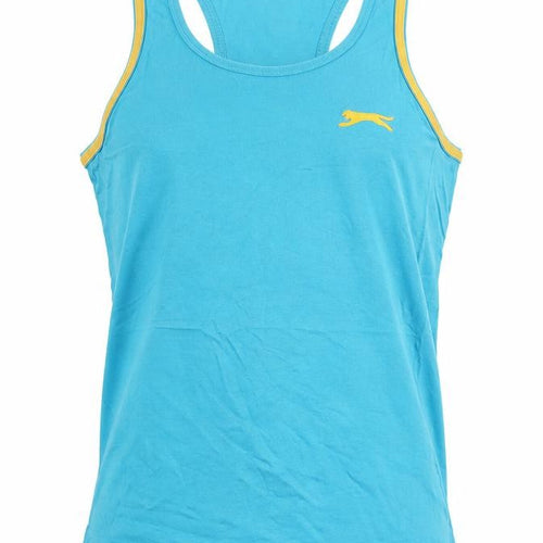 Slazenger Men's Blue Sleeveless Cotton T-Shirt Size S