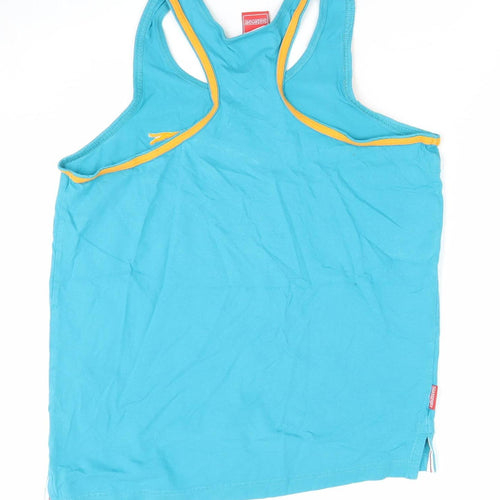 Slazenger Men's Blue Sleeveless Cotton T-Shirt Size S