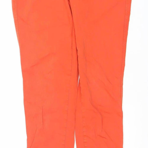 Ana Sousa Women's Orange Slim Fit Straight Jeans Size 12