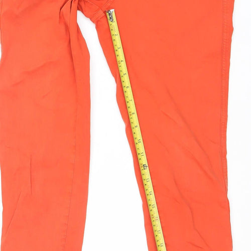 Ana Sousa Women's Orange Slim Fit Straight Jeans Size 12