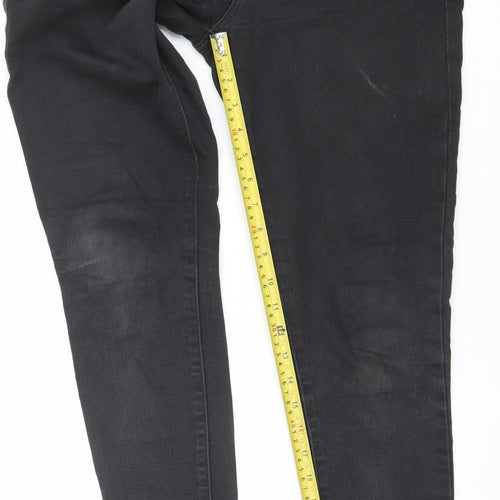 Levi's Women's Black 711 Skinny Jeans Size 29 Mid Rise Stretch Denim