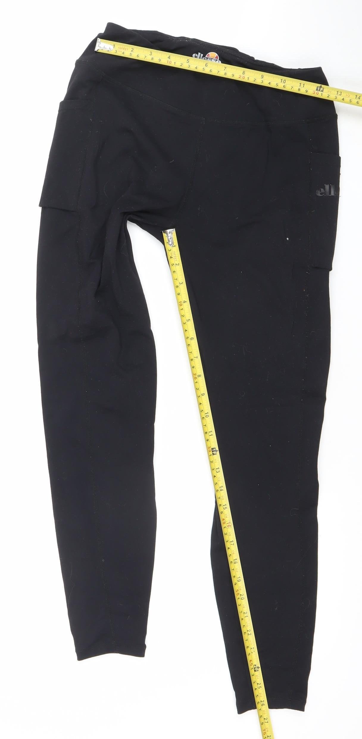 Ellesse Women Black Size 10 Leggings Stretch Athletic Trousers