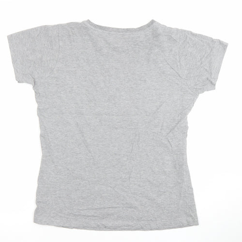 Dare 2b Womens Grey Short Sleeve Cotton Blend T-Shirt Size 14