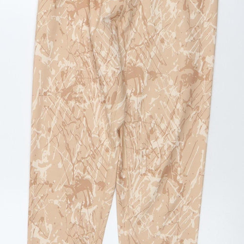 Kyodan Womens Beige Abstract Print Active Leggings Size M