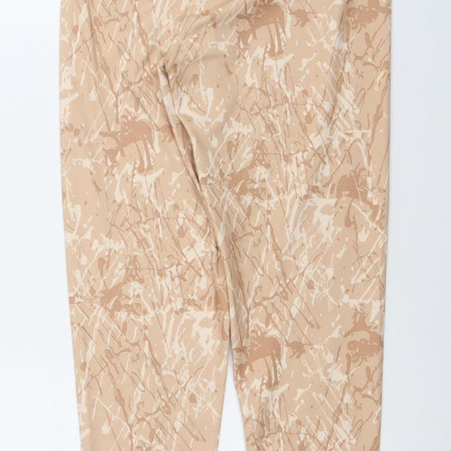 Kyodan Womens Beige Abstract Print Active Leggings Size M