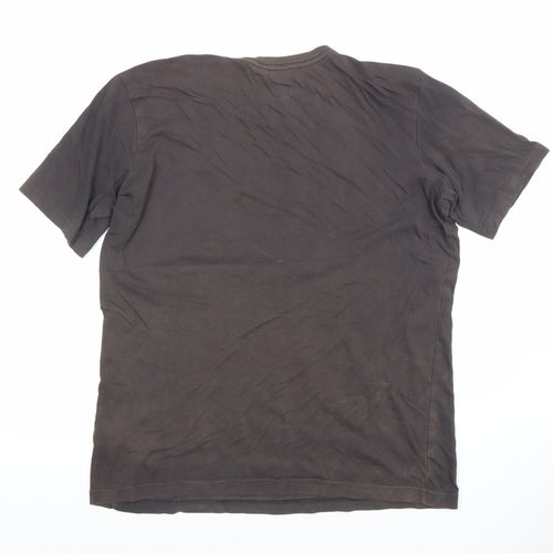 Quiksilver Teens Brown Graphic Gorilla Print Cotton T-Shirt Size 14