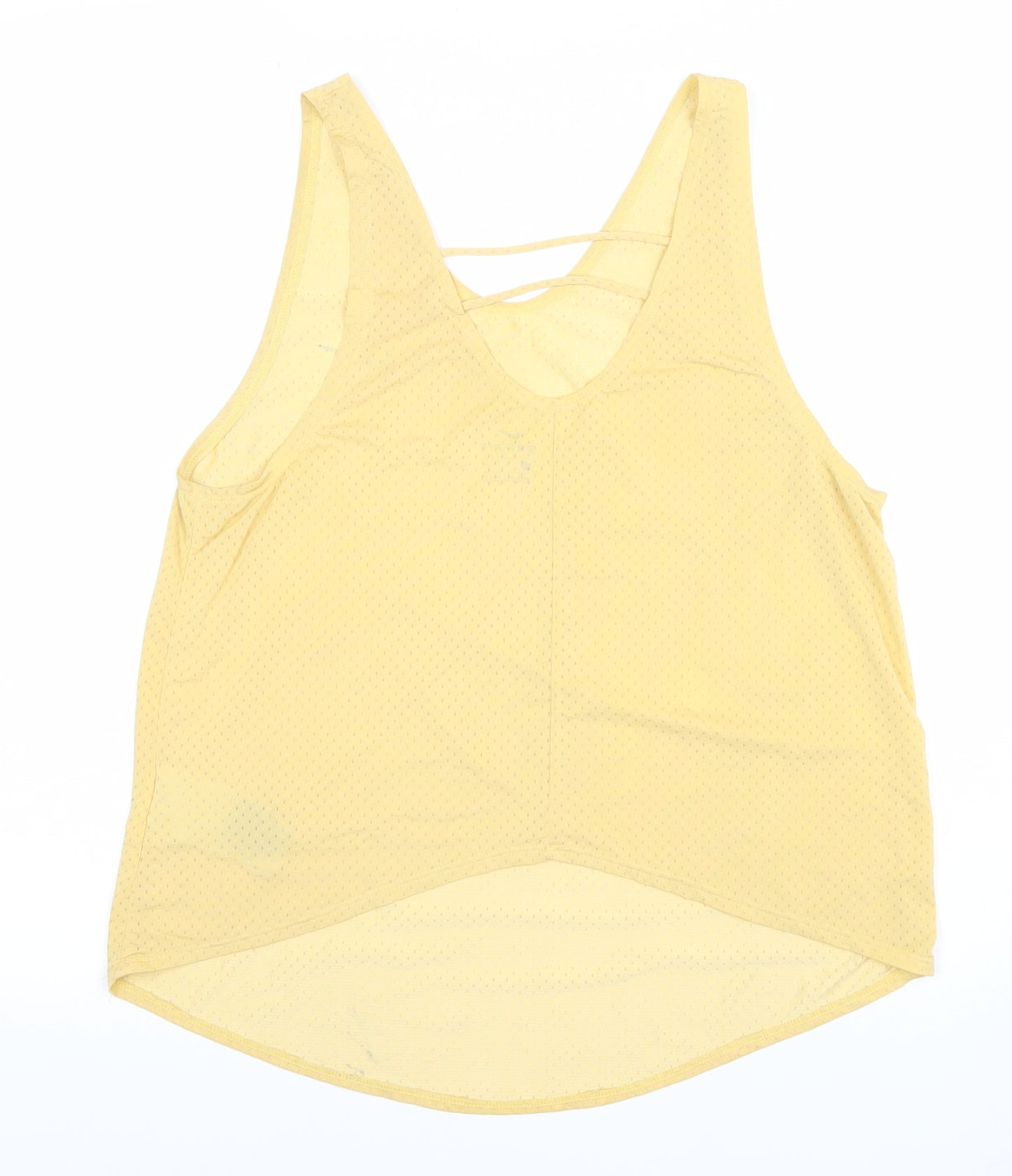 Nike Women's Yellow Running Dri-FIT Racerback Tank Top Size S
