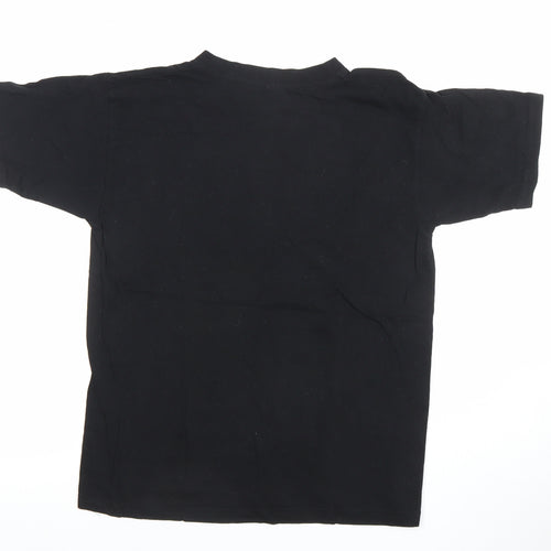 Men's Black Greek Mythology Hercules Graphic Cotton T-Shirt XS