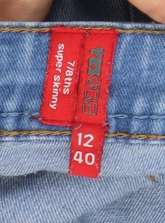 YES YES Women’s Blue 7/8th Super Skinny Jeans Size 12 Regular