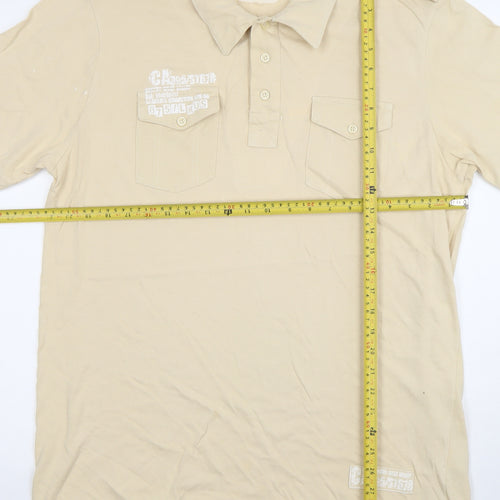 Vintage Edition Urban Spirit Men's Beige Polo Shirt XL 100% Cotton