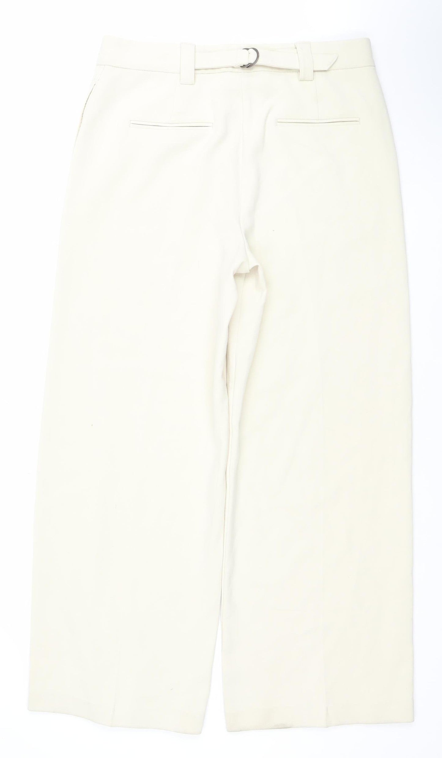 Marks and Spencer Women’s Beige Chino Trousers Size 14 Regular