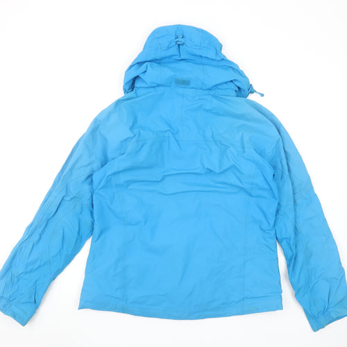 Mountain Warehouse Womens Blue 3-in-1 Waterproof Hooded Jacket UK 12