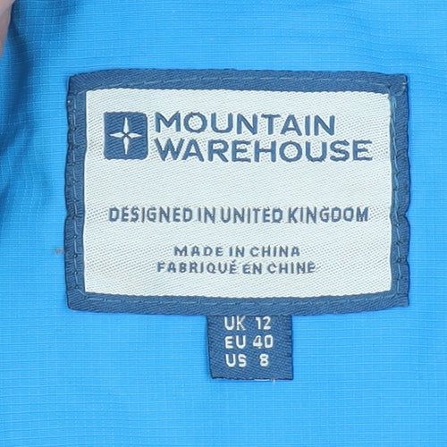 Mountain Warehouse Womens Blue 3-in-1 Waterproof Hooded Jacket UK 12