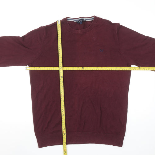Crew Clothing Company Womens Red Cotton Crew Neck Jumper Size L