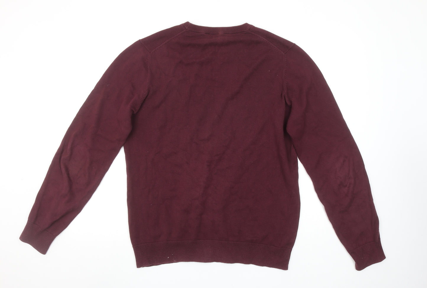 Crew Clothing Company Womens Red Cotton Crew Neck Jumper Size L